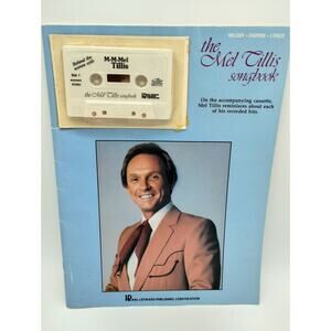 The Mel Tillis Songbook and Cassette Tape Vintage 1986 Reminiscing